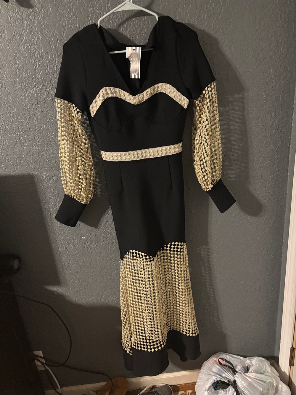 Womens size M New with tags black dress